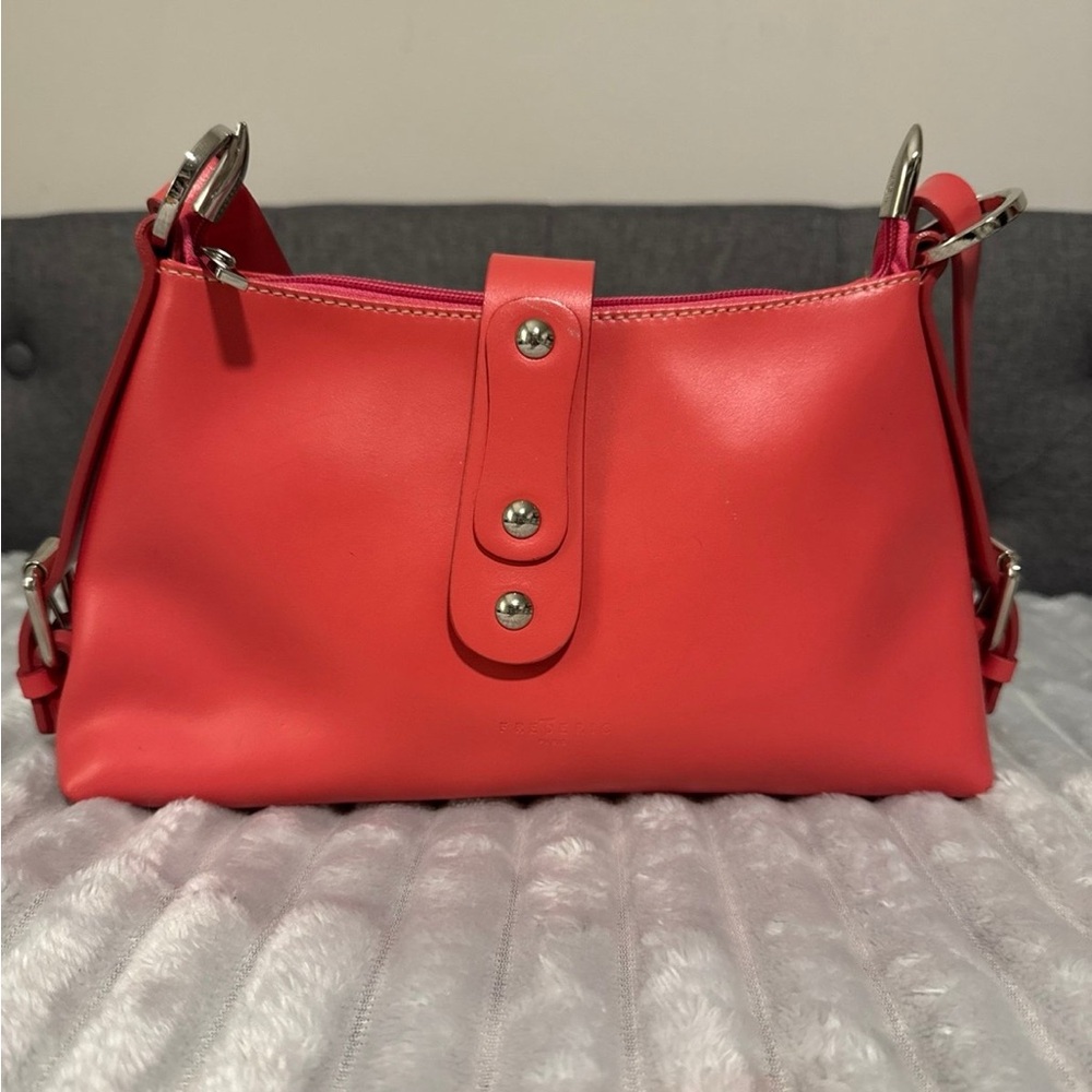 For @annasjs Frederic T Paris Pink Shoulder Bag w/ Silver Hardware & Accents
